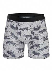 6 calzoncillos bóxer de longitud media para hombre, ropa interior masculina, cómodos, calzoncillos tipo bóxer, divertidos y bonitos, de tiro medio. - Color mixto - Ver 5