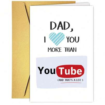 1 A Cute Father's Day Card, To Be Given To The Father Or Stepfather. An Interesting Dad's Birthday Card, As A Gift For Him. It Is Suitable To Be Given On Father's Day And Can Also Be A Humorous Birthday Card For The Father, Stepfather Or Grandfather. Birthday, Birthday Card, Birthday Gift, Birthday Card, Mother's Day.