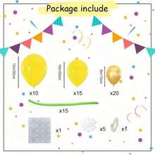 67 piezas Globos de látex con forma de piña, adecuados para fiestas de cumpleaños