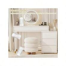 360-Degree Makeup Brush Storage Box With Transparent Cover 360-Degree Rotating Sliding Opening Dust Brush Container, Suitable For Vanity, Bathroom Room