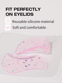 1 Pair Lower Lash Lift Pads, Self-Adhesive Lash Lift Shields For Eyelash Curling And Lifting, Reusable Silicone Lash Rods For Eyelash Perm Lamination - Multicolor - View 6