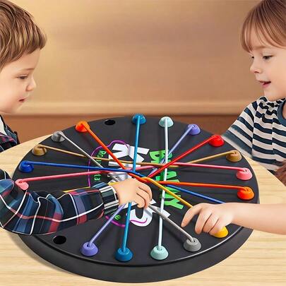 Untie The Knot Challenge, Brädspel, Barns intellektuella utveckling, Logiskt tänkande, Koncentration, Föräldra-barninteraktion, Interaktivt spel för högtider och fester, Festgåva, Halloween, Julfestspel