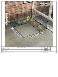 Large Size Cage, Home Use Breeding Pen, Chick Raising Enclosure, Rabbit Hutch With Anti-Escape Fence
