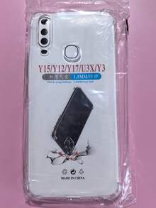 1 件透明防摔外壳，适用于 Vivo 系列、Vivo 手机透明防摔手机壳、手机壳、手机保护套、手机壳、手机套、四角防摔手机壳、透明手机壳、极简手机壳、纯色手机壳、透明手机壳、TPU 防摔手机壳（军用级防摔） - 無色 - 查看 67