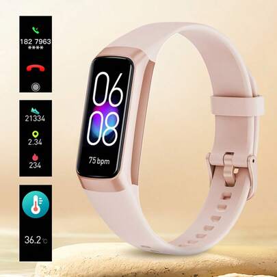  Orologio Intelligente LIGE da 1,1 pollici, Schermo Tattile Completo, Orologio da Uomo e da Donna con Funzione di Chiamata/Impermeabile/Fitness/Monitoraggio/Contapassi/Distanza/Calorie/Lunga Durata/Registrazione del Sonno/Esercizi Multipli