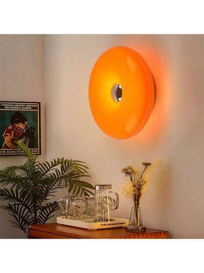 1pc Donut Atmosphere Lamp USB Powered/Type Rechargeable, LED Eye Caring ative Light, Touch Control Switch Wand Lamp/Desk Dual Dimmable Corridor, Bedroom, Living Room, Study Room ation