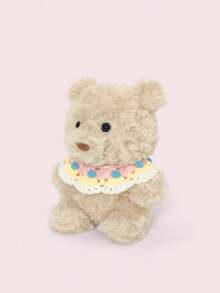 热转印印花毛绒泰迪熊帽子，适用于娃娃和披肩，可DIY独特的毛绒娃娃服装，是送给孩子的绝佳礼物 - 彩色 - 查看 5