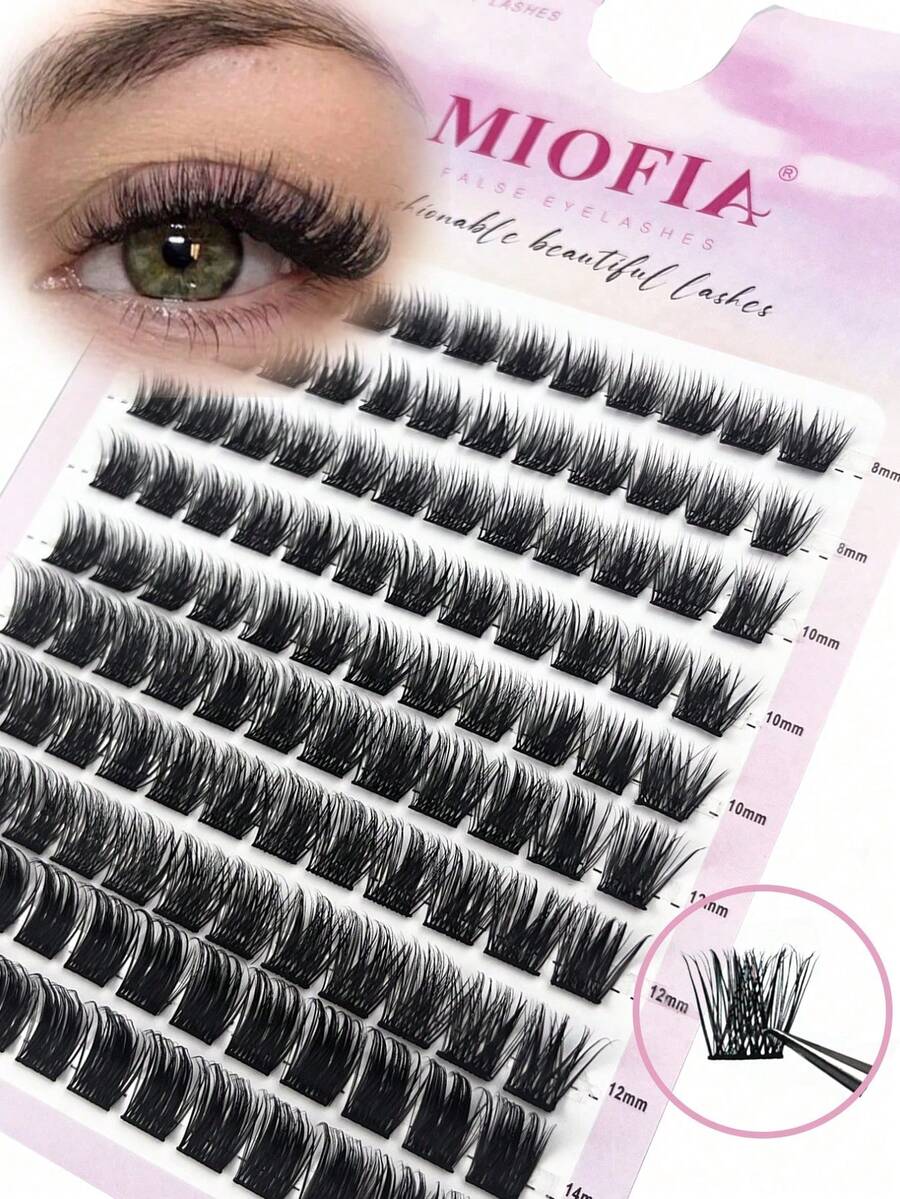 Bộ 120 sợi mi giả uốn cong, dài 8-14mm, bộ dụng cụ tự nối mi, các cụm mi giả dài hỗn hợp, bộ nối mi tự làm dung lượng lớn, phù hợp cho người mới bắt đầu, mềm mại & thoải mái, dễ sử dụng. Cụm mi, mi giả, mi giả.