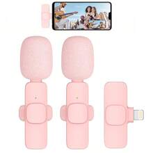 Kabellose Clip-On Lavalier-Mikrofon für iPhone iPad Android - USB-C kabellos Plug & Play Mikrofon mit Geräuschunterdrückung, aufladbarer Batterie & Schaumstoffabdeckung für Live-Streaming Interviews Aufnahmen, Interview Zubehör | Kompaktes Design | Weiche Abdeckung enthalten, Kabellose Ansteckmikrofon, Omnidirektionales kabelloses Clip-On Lavalier-Mikrofonsystem - Einfaches Aufnahme, USB-C, USB-Aufladung, für Streaming und Videokonferenzen kompatibel mit iPhone Android Handy für Sommerurlaub, Audio/Video Aufnahmen, Interviews, Gaming & Live-Streaming Mini-Mikrofon Mic