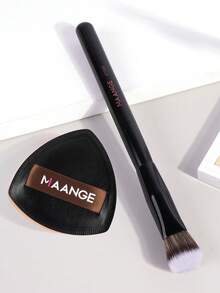 MAANGE 1/2/3/8支装三角化妆刷，便携式晕染化妆刷，包含粉底刷、腮红刷、散粉刷、轮廓刷、高光刷，是送给女性和女孩的旅行化妆工具礼物。 - 黑色 - 查看 12