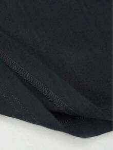 Black Cartoon Character "CULTURE" Text - Printed T - Shirt (For Women, Matched With Light - Colored Jeans) - 黑色 - 查看 5