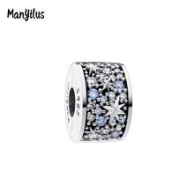 Manyilus Manyilus 1 Stück Sterling Silber Anhänger Perle Clip, Stern Mond funkelnde Diamanten Herz Charm Serie. Geeignet für Armbänder, Halsketten und Armreifen, es ist ein ausgezeichnetes Schmuckgeschenk für Freunde, Familie und Damen - ideal als Geburtstagsgeschenk, Muttertagsgeschenk und Freundschaftstagsgeschenk.