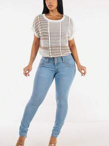 Butt Lift Low Rise Stretch Light Skinny Jeans - Nhiều màu - Xem 2