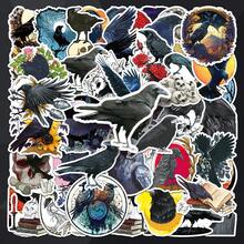 50pcs Gothic Raven Cartoon Animal Dark Horror Halloween Scrapbooking Stickers For Phone Case Decoration - Multicolor - View 2