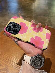 1 件时尚简约花卉线条图案防震防滑柔软 TPU + PC 混合材质手机壳适用于 Apple 11/12/13/14/15/16/16 Plus/16 Pro/16 Pro Max - 彩色 - 查看 5