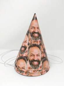 个性化照片派对帽，适合30岁生日派对装饰，纸质派对用品，可定制照片，也适合21岁、25岁、40岁生日派对。另有定制老公生日帽，可用于老公生日、男友生日派对及其他场合。趣味生日装饰、结婚礼物、婚礼配饰、伴娘礼物、圣诞礼物、圣诞装饰、感恩节礼物、新年礼物、派对装饰、女士发饰。 - 多色3 - 查看 7