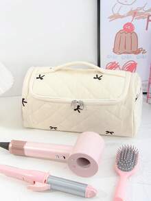 1pc Hair Dryer & Curling Iron Storage Bag, Large Capacity Dust-Proof Hanging Hair Tool Organizer Pouch, Suitable For Travel, Cruise, Dorm, Wedding, Bridesmaid, Mother's Day, Birthday, Friend & Teacher Gifts, Home Decor For Bathroom, Living Room, Bedroom - Multicolor - View 16