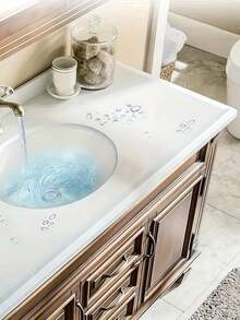 1 Roll Silicone Water Stopper For Shower - Easy Install Dry And Wet Separation Barrier, No Power Needed, White Flood Guard For Bathroom Bathroom Accessories Bathroom Tools