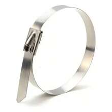 Bridas de acero inoxidable 100% para uso en jardines, granjas, automóviles, sitios de construcción, talleres y otras áreas, como reparación de cercas, envoltura de calor residual, agrupación de cables, fijación de mallas de alambre, tuberías, techos y toldos. - Unitalla - Ver 6