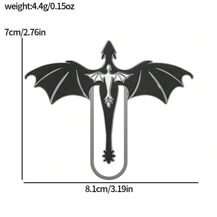 Marcapáginas de metal bronce con diseño de dragón de cuarta ala fantasía, decoración de marcapáginas, regalo de vuelta a clases para novio y amigos lectores, regalo del Día de San Valentín, cumpleaños, Acción de Gracias - Multicolor - Añade 13