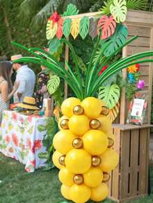 67 piezas Globos de látex con forma de piña, adecuados para fiestas de cumpleaños