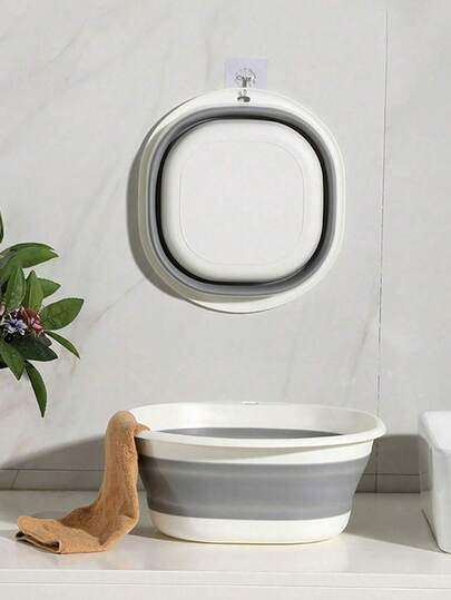 3件套便携式足浴盆，塑料足浴盆，可折叠浴盆，洗衣篮，洗脸盆，节省空间的储物容器，可折叠硅胶盆，可折叠洗脸盆，便携式洗脚盆，可折叠按摩足浴盆，足部护理工具，可折叠洗脸盆，蔬菜清洗盆，洗脚盆