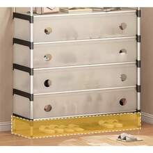 Five-Tier Dustproof Shoe Rack With Doors: Multiple Storage Levels, Individually Stackable Design, Metal Frame, 10 Hooks, And A Separate Coat/Shoe Rack. - Black - View 5