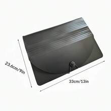带盖便携式折叠文件整理器，A4 信纸大小扩展文件夹，账单收据整理器，大容量文件整理器纸质收纳盒文件管理器，适用于办公室、家庭、教室、学校用品 - 彩色 - 查看 6