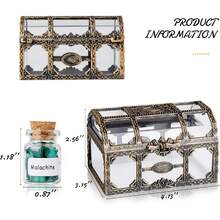 Crystal Chips Gemstone Bottles Set Of Different Mini Crystals For Spell Jars, Healing Crystals For Witchcraft In Vintage Box, Chakra Crystals And Healing Stones Set Witch Gifts Witchcraft Supplies