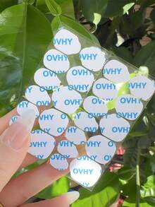 10pcs/Set 240 Pieces Premium OVHY Extra Large Nail Stickers, Double-Sided Waterproof & Breathable Adhesive, Smooth Surface, Oval Design, Plastic Self-Adhesive Nail Stickers, For False Nails - White - View 7