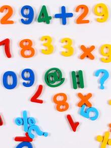 37pcs Numeric Symbol Display Set, Fridge Magnet/Whiteboard Memo, Colorful PP Lightweight & Shockproof, Math Symbol Stickers Educational Toy, Suitable For Home And School, New Year/Eid Gift - Multicolor - View 6