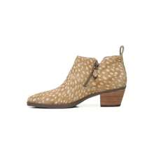 Vionic Cecily H7729L3 Boots Women's 5 Brown Deer Print Calf Hair Booties JOBB545