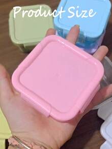 1 szt. Wielokolorowe, spersonalizowane, miniaturowe pojemniki do przechowywania przekąsek, tęczowy organizer na cukierki i orzechy, pojemnik na przyprawy kuchenne i dżem, pojemniki na sos sałatkowy, plastikowe pojemniki na sosy z pokrywkami do szkolnych lunchboxów, na powrót do szkoły, idealne do pracy, szkoły i w podróży, oszczędzające miejsce, stylowe, urocze, kolorowe, spersonalizowane. - Wielokolorowe - Zobacz 5