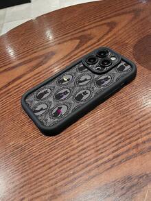 1pc Minimalist Black Cat Pattern TPU Soft Protective Phone Case, Compatible With Apple And Phones - Multicolor - View 4