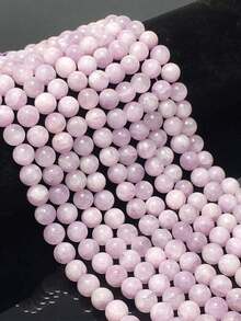 1串高品质天然深紫色紫锂辉石珠，光滑抛光圆形散珠，具有疗愈功效，可用于制作珠宝、DIY手链、项链，尺寸可选6毫米、8毫米、10毫米。 - 紫色 - 查看 7