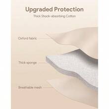 YQQ Headphone Case Soft For  Tune 510BT 520BT 500BT 720BT  WHCH520 510 720 710 BERIBES SoundCore Q20 30 TOZO KVIDIO JLab  UltraThin Headphones Case Bag Travel Carrying Universal Beige LXY2179 - 米色 - 查看 3
