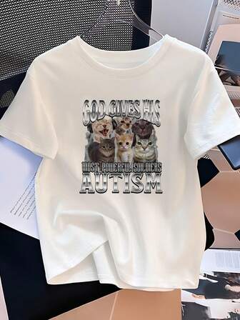 God Gives His Most Powerful Soldiers Autism Shirt, Autism Awareness Shirt, Autism Shirt, Funny Autism Shirt, Funny Cringe Shirt, Y2k Shirt