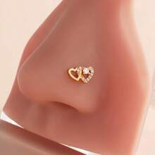 Threadless Flat Back Earring Stud Hypoallergenic Stainless Steel Push Pin Flower Cartilage Earring Helix Tragus Conch Nose Piercing Jewelry For Women - Multicolor - View 9