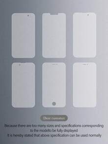 3 件高清钢化玻璃屏幕保护膜，兼容 iPhone7/8/X/XR/11/12/13/14/15/16/16e/17/17 Air/17 Pro/17 Pro Max，全系列 - 超清晰，9H 硬度，防刮，防碎，防尘，易于安装 - 無色 - 查看 9