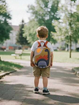 1 件可爱恐龙儿童背包，1 件卡通风格儿童背包，学生书包，时尚休闲背包，卡通儿童背包