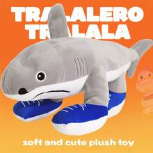 Italian Brainrot Plush,13" Tralalero Tralala Plushies,Soft Cute Stuffed Animals Inspired Plush Toy Gifts For Kids And Adults Halloween Toys(1PC) - 特拉拉萊羅.特拉拉拉 - 查看 7