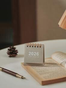 Cirelle 1pc Minimalist 2026 Mini Desktop Calendar, Suitable For Desk Decor