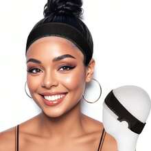 Wig Grip Band Women Adjustable: Wig Gripper With Ear-Cutouts Natural Lace Edge - Adjustable Non-Slip Off Band With Hook And Loop Comfortable Breathable No-Headache