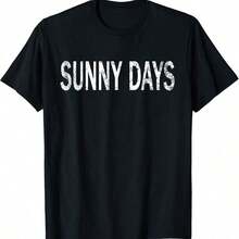 Camiseta vintage con rayas del atardecer, lado soleado, Virginia - Negro 16 - Ver 1