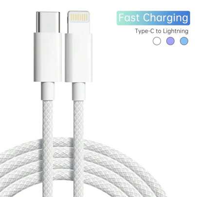 1 条编织手机充电线 3.3 英尺/100 厘米，高效数据传输和快速充电线兼容 14 Pro Max/14 Pro/14 Plus/14/13/12/11/XS/XR/8/7/6/IPad 系列 Nan 兼容 14 Pro Max、14 Pro、14 Plus、13 Pro Max、13 Pro、13、12 Pro、12、11、XS、XR、8 Plus、8、7、6、5、SE，适用于 iPad Lightning 充电器 MFi 认证