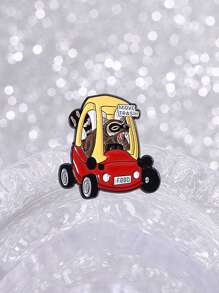 1pc Fun Cartoon Duck Car Brooch Pin Animal Badge Children's Gift For Men And Women's Daily Wear - animal - View 10