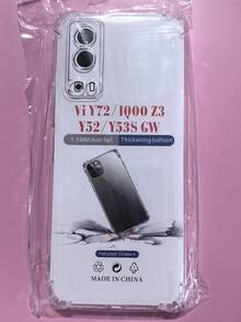 1 件透明防摔外壳，适用于 Vivo 系列、Vivo 手机透明防摔手机壳、手机壳、手机保护套、手机壳、手机套、四角防摔手机壳、透明手机壳、极简手机壳、纯色手机壳、透明手机壳、TPU 防摔手机壳（军用级防摔） - 無色 - 查看 42