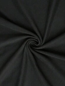 向日葵印花圆领 T 恤，休闲宽松短袖夏季 T 恤上衣，女款 - 黑色 - 查看 4