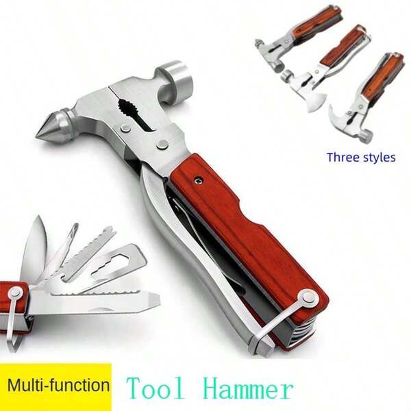 Multi Functional Tools, Portable Axe And Hammer, Outdoor Camping Outdoor Car Mounted Hammer, Window Breaking Hammer And Hammer, Fishing Tools, Fishing Knives