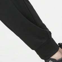 Puma 男女通用运动裤，新款秋季基础款简约休闲舒适抽绳运动裤 678007-01 - 黑色 - 查看 6